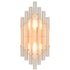 Contemporary Frosted Crystal Wall Sconce Gold Wall Light Fixture