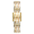 4-Light Crystal Wall Sconce Modern Gold Bathroom Light Fixtures