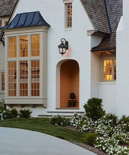 Vintage Outdoor Wall Lights Exterior Coach Light, Black