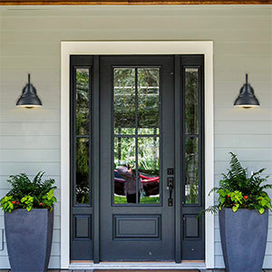 Farmhouse Indoor/Outdoor Wall Sconce Metal Barn Light for patio