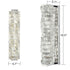 Crystal Bathroom Vanity Lights LED Stainless Steel, Chrome, 18.5-In