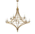 Director 12-Light Chandelier in Warm Brass