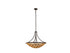 Ventura 6-Light Pendant in Matte Black and Gold