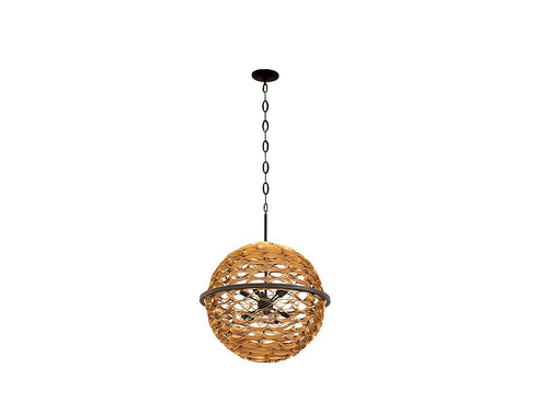 Ventura 10-Light Pendant in Matte Black and Gold