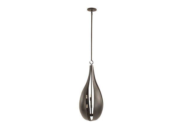 Bali 6-Light Pendant in Black Cashmere