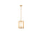 Orleans 4-Light Pendant in Distressed Gold
