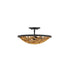 Ventura 3-Light Ceiling Light in Matte Black and Gold