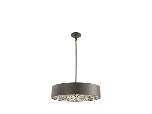 Azores 6-Light Pendant in Black Cashmere