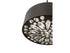 Azores 4-Light Convertible Semi-Flush or Pendant in Black Cashmere