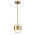 Modern Adjustable Pendant Light Fixtures Over Kitchen Island Lighting Ceiling Hanging Metal Industrial Mini Cylinder Pendant Lighting Frosted Glass Shade