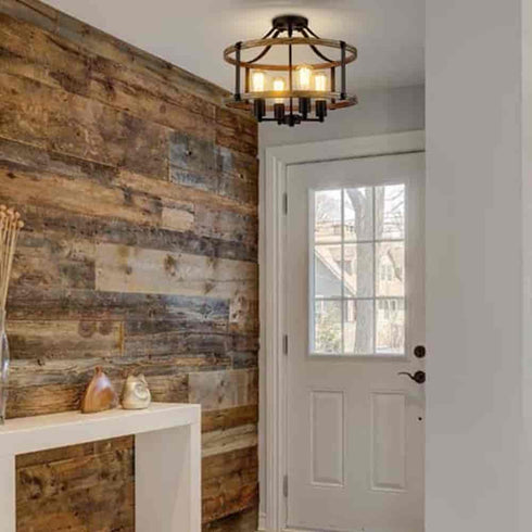 Farmhouse Ceiling Light Fixtures Ceiling Semi Flush Mount Chandelier