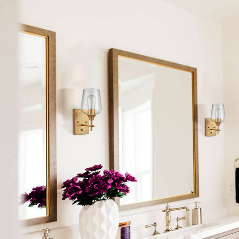 Gold Bathroom Vanity Lighting plug in Wall Sconce