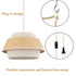 Drum Plug in Hanging Light Fixture Boho Pendant Light