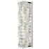 Crystal Bathroom Vanity Lights LED Stainless Steel, Chrome, 18.5-In