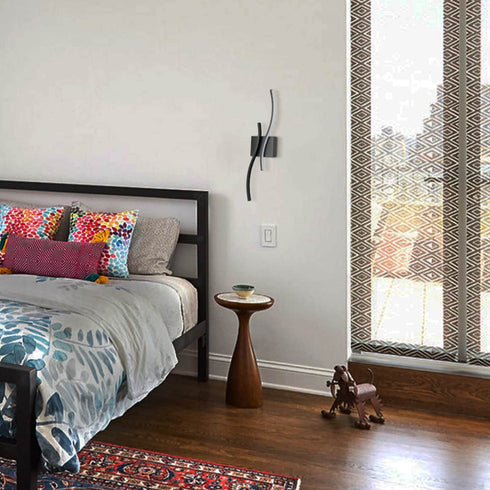 Modern Led Sconce Wall Lighting Indoor 24" Minimalist Industrial Black Wall Sconce