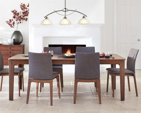 Modern 3-Light Kitchen Pendant Lighting, Brushed Nickel