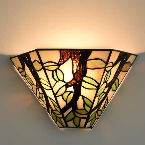 Tiffany Wall Sconces Vintage Stained Glass Wall Light